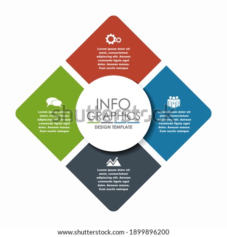 Infographic design template with place for your data. Vector illustration.