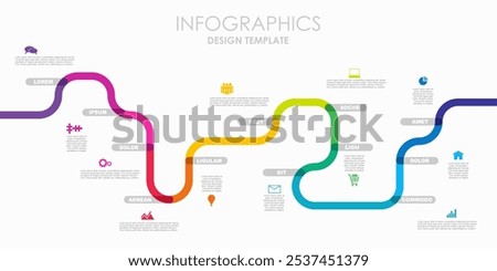 Infographic design template with place for your data. Vector illustration.