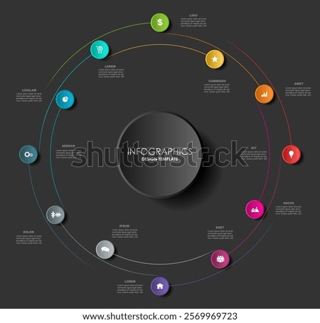 Infographic design template with place for your data. Vector illustration.