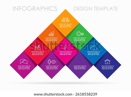 Infographic design template with place for your data. Vector illustration.