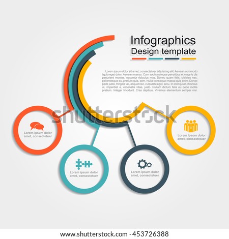 Infographic design template with place for your data. Vector illustration.