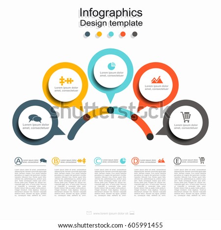 Infographic design template with place for your data. Vector illustration.