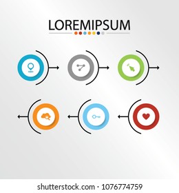 Infographic design template. Raster version