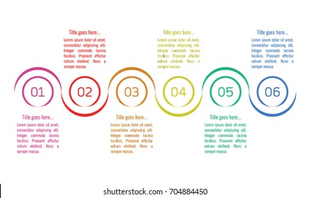 Infographic design template in six steps