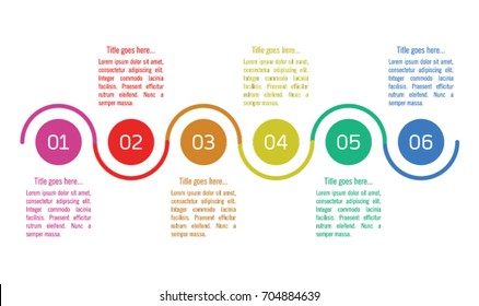 Infographic design template in six steps
