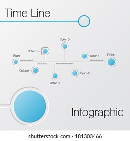 Infographic design template. Time line. Modern style. Vector illustration.