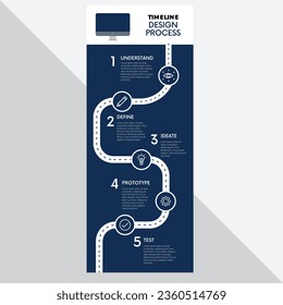 Infographic design template. Timeline concept