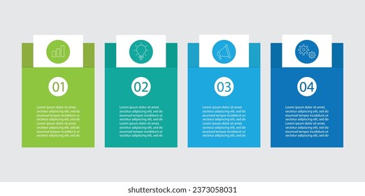 Infographic design template. Timeline concept with 4 steps.eps