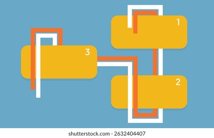 Plantilla de diseño infográfico. Concepto de línea de tiempo con 3 pasos. Se puede utilizar para el diseño del flujo de trabajo, diagrama, Anuncio, diseño web. Ilustración vectorial