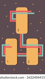 Plantilla de diseño infográfico. Concepto de línea de tiempo con 3 pasos. Se puede utilizar para el diseño del flujo de trabajo, diagrama, Anuncio, diseño web. Ilustración vectorial