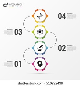 Infographic design template. Timeline concept. Vector illustration