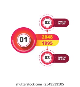 Plantilla de diseño de infografía. infografía de línea de tiempo. diagrama de flujo