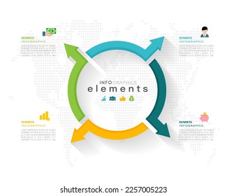 Infographic design template. timeline with icons and 4 options or steps. Can be used for process, presentations, layout, banner, web design vector illustration.