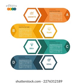 Infographic design template. timeline with icons and 4 options or steps. Can be used for process, presentations, layout, banner, web design vector illustration.
