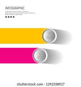 Infographic design template used for workflow layout, diagram, number options, web design vector