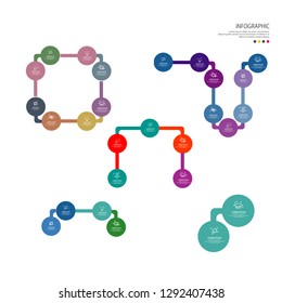 Infographic design template used for workflow layout, diagram, number options, web design vector