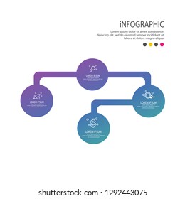 Infographic design template used for workflow layout, diagram, number options, web design vector
