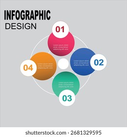 Plantilla de diseño infográfico, Arte vectorial infográfico, Iconos, Plantilla