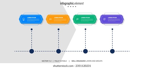 Infografische Design-Vorlage. Vektorgrafik.
