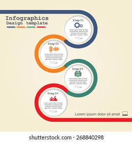 Infographic design template. Vector illustration Eps 8.