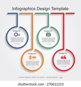 Infographic design template. Vector illustration Eps 8.