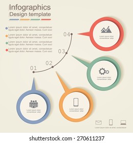 Infographic design template. Vector illustration Eps 8.