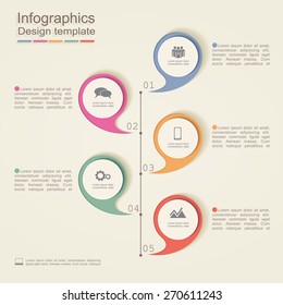  Infografische Design-Vorlage. Vektorgrafik EPS 8.