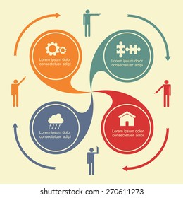 Infographic design template. Vector illustration Eps 8.