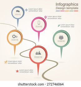 Infographic design template. Vector illustration Eps 8.