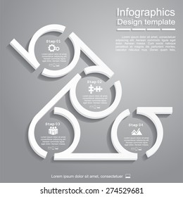 Infographic design template. Vector illustration Eps 8.