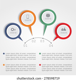 Infographic design template. Vector illustration Eps 8.