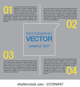 Infographic design template with white squares on the grey. 