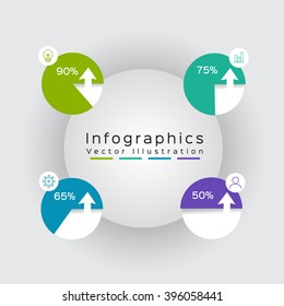 infographic design template workflow layout, number options, web design. Business concept with 4 options, parts, steps or processes.