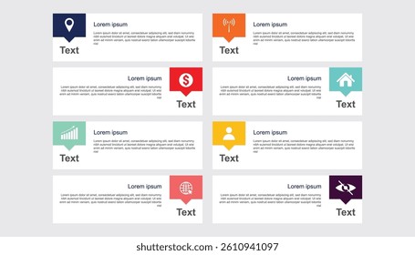 Infographic design templates banner poster for business. progress background. business infographic template. step timeline journey colorful box