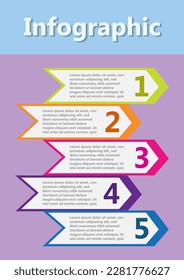 Infographic design templates for business and education can be replaceable. Vector illustration. Process infographic.