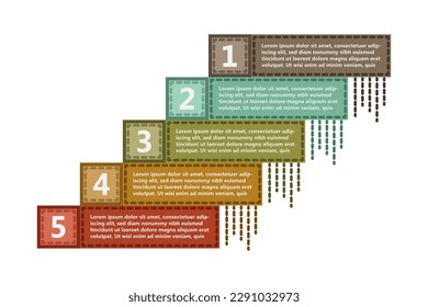 Infographic design templates for business and education can be replaceable. Vector illustration. Process infographic.