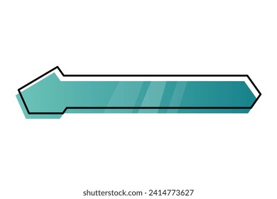 Infografische Design-Vorlagen Geometrie Farbverlauf-Balken. Vektorgrafik.