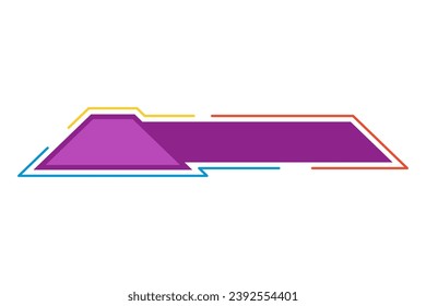 Infographic design templates geometry. Vector illustration.