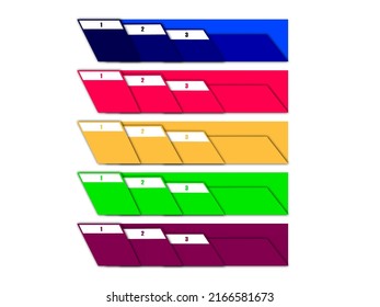 infographic design templates with various colors