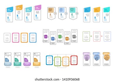 Infographic design with thin line elements. Business illustration, simlpe vector concept. Trendy thin line style.