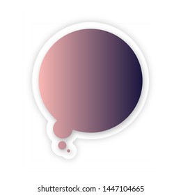 Infographic design thought bubble on the background. Eps 10 vector file.