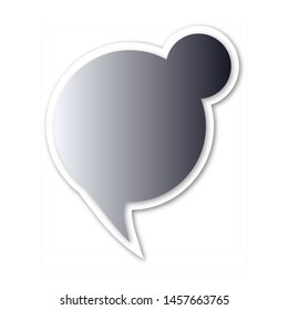 Infographic design thought bubble on the background. Eps 10 vector file.