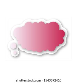 Infographic design thought bubble on the background. Eps 10 vector file.