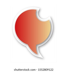 Infographic design thought bubble on the background. Eps 10 vector file.