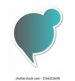 Infographic design thought bubble on the background. Eps 10 vector file.