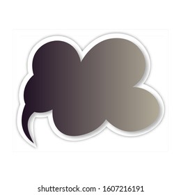Infographic design thought bubble on the background. Eps 10 vector file.