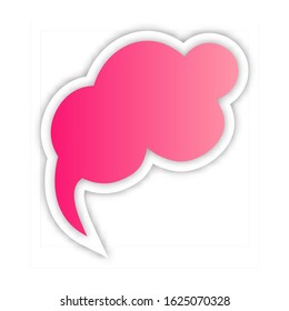 Infographic design thought bubble on the background. Eps 10 vector file.