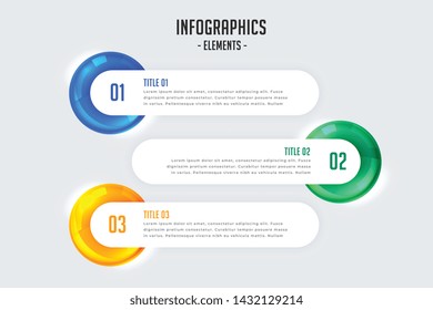 infographic design with three steps