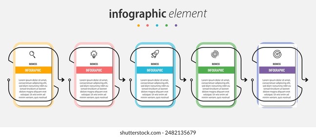 infographic design timeline  with 6 options or steps, . can be used for workflow diagram, info chart, web design. vector illustration.	