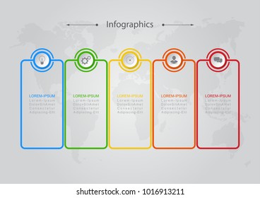 Infographic design vector Business concept steps or processes can be used for workflow layout, diagram, annual report, web design
